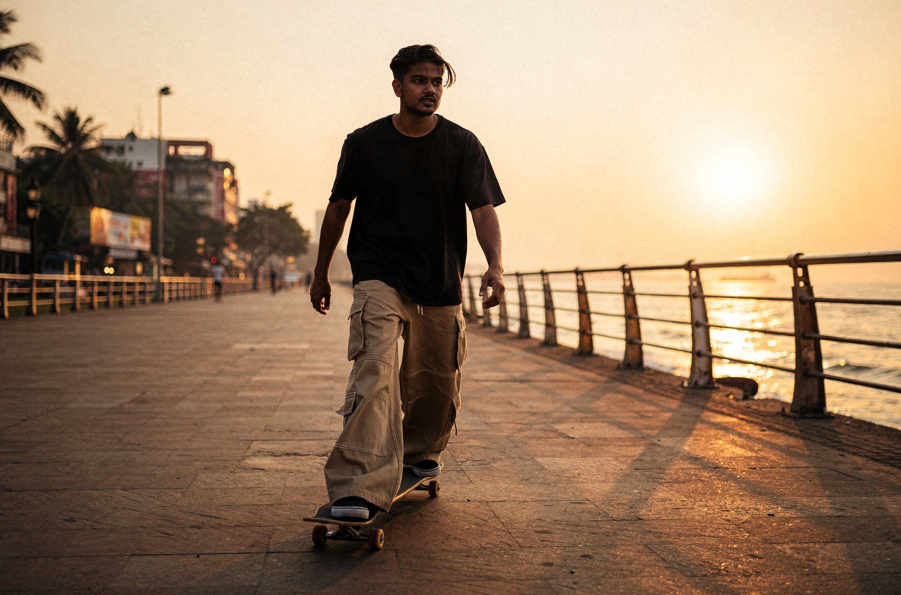 Wide Cargo · beige · lifestyle