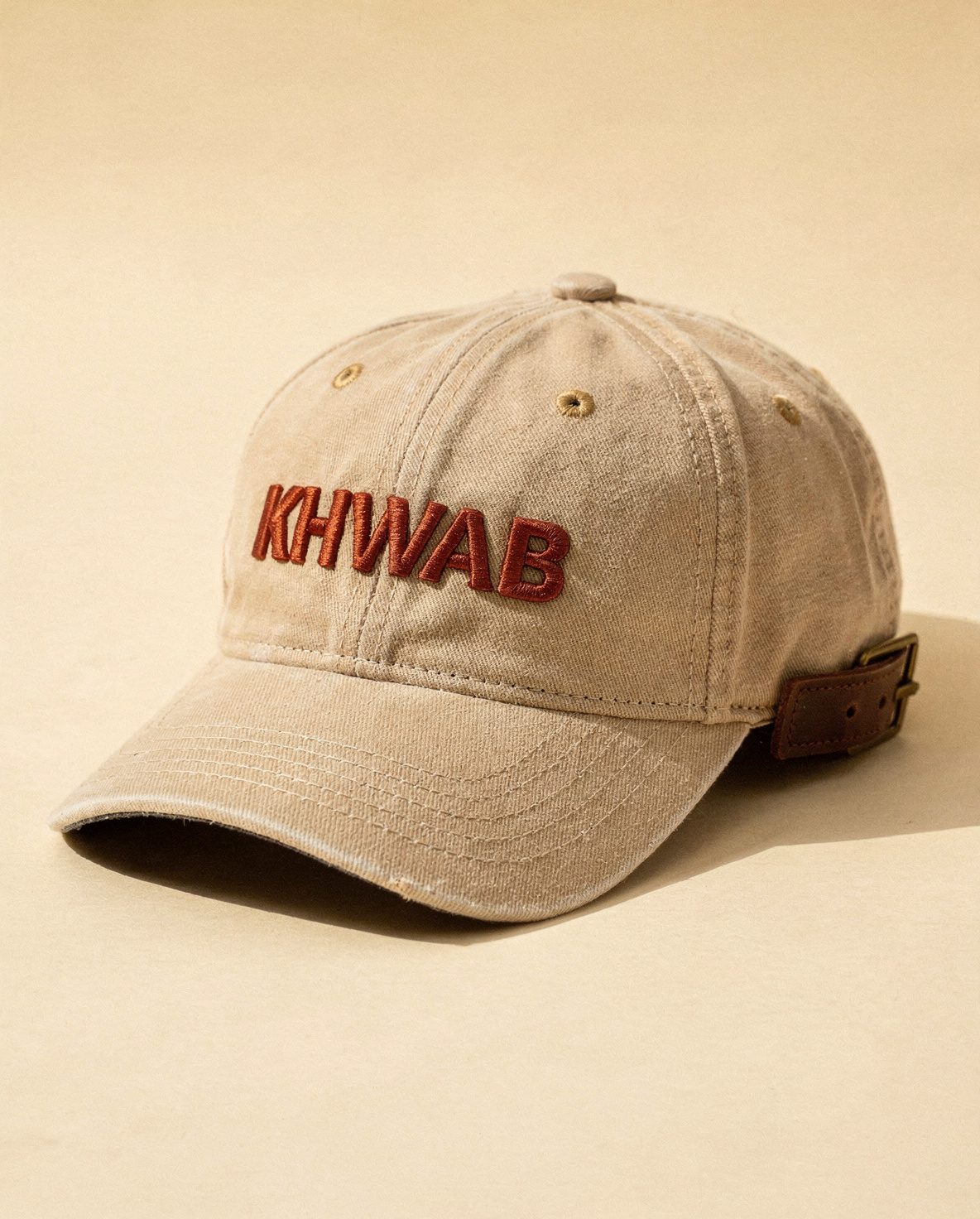 Classic 6-Panel Cap — Chai Beige