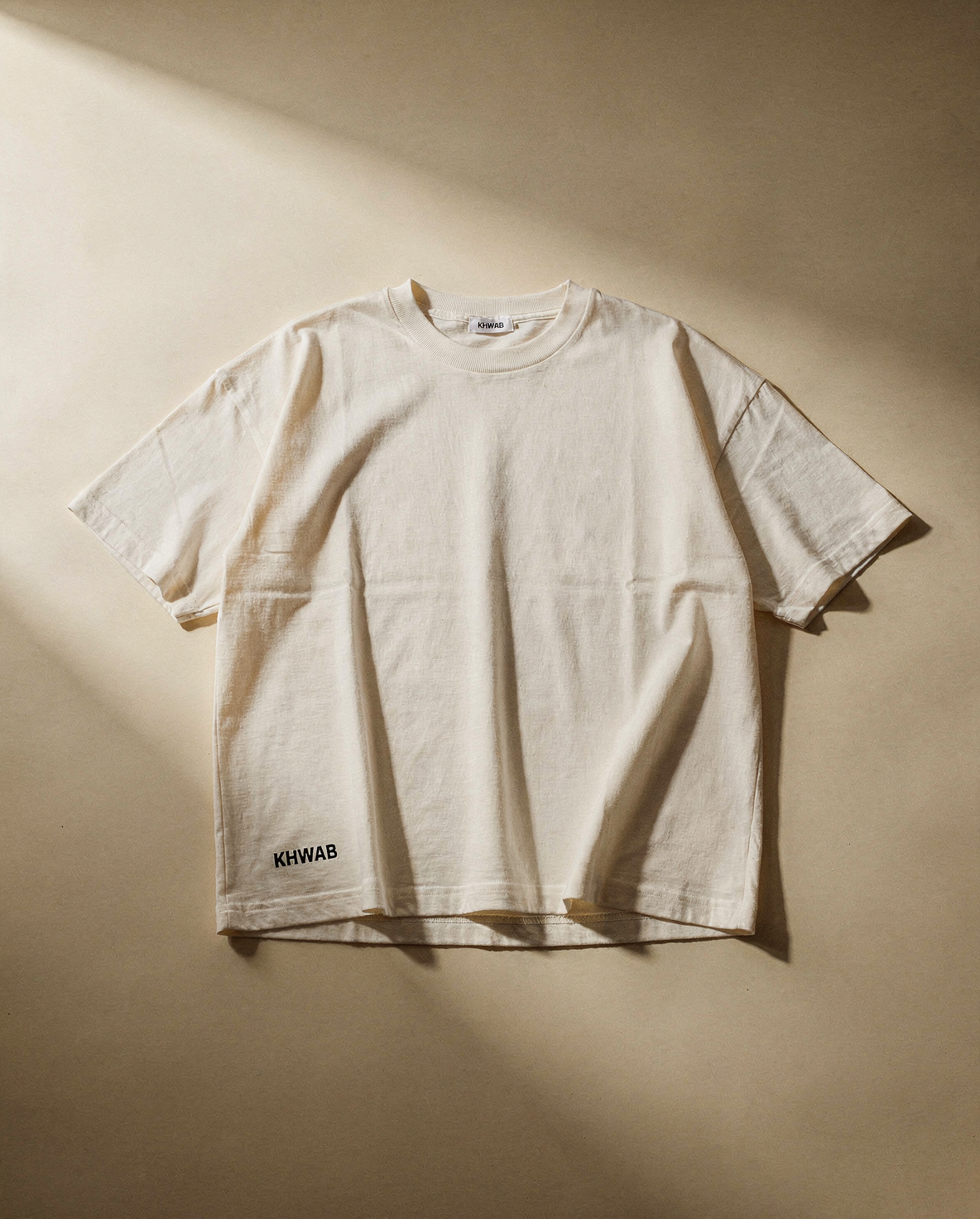 Cream Tab Tee · flat