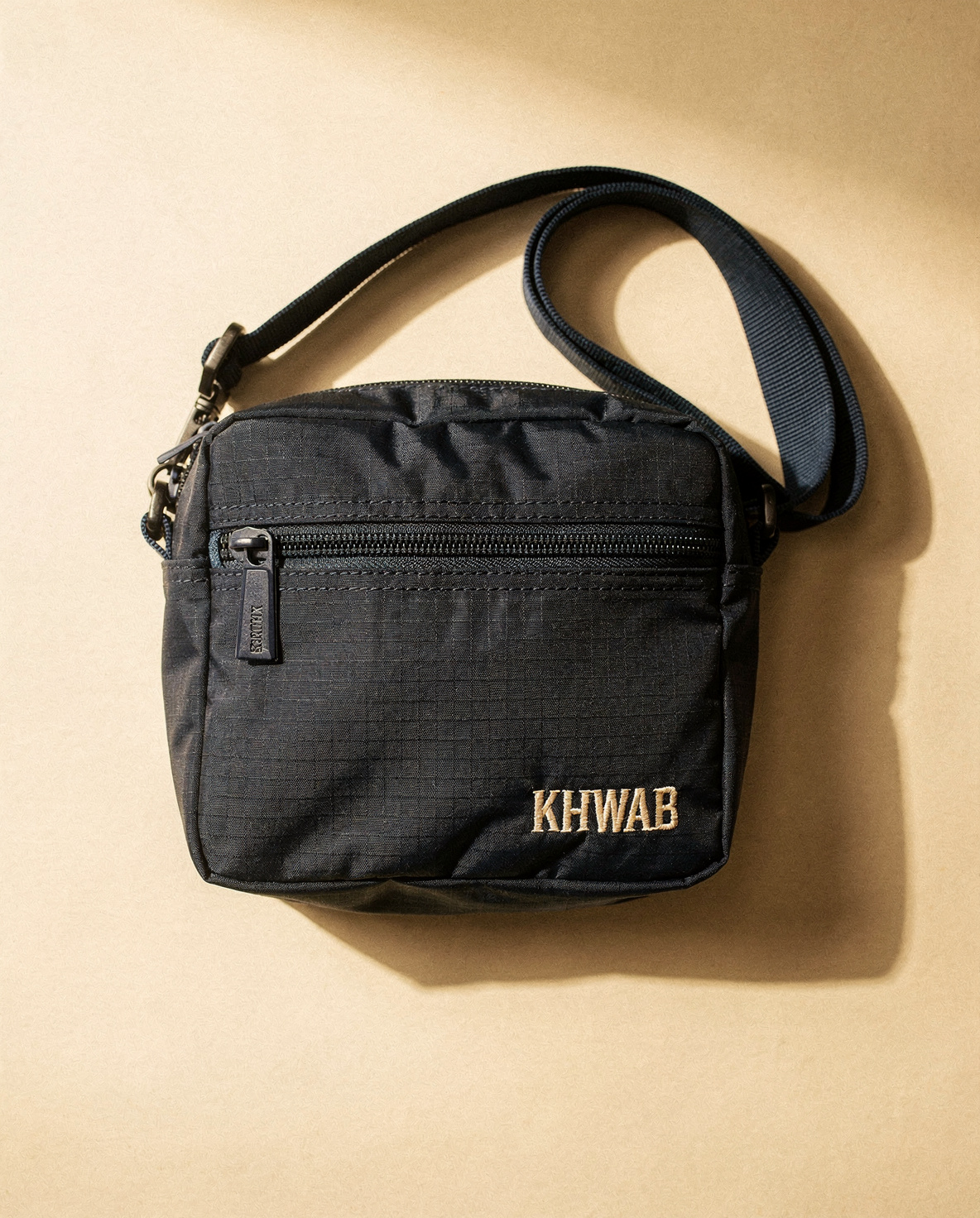 Nylon Shoulder Bag — Indigo
