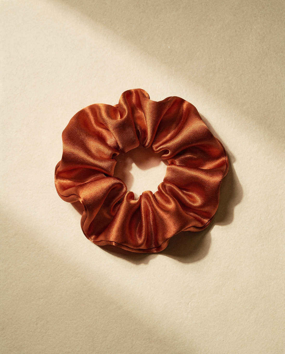 Silk Scrunchie — Terracotta
